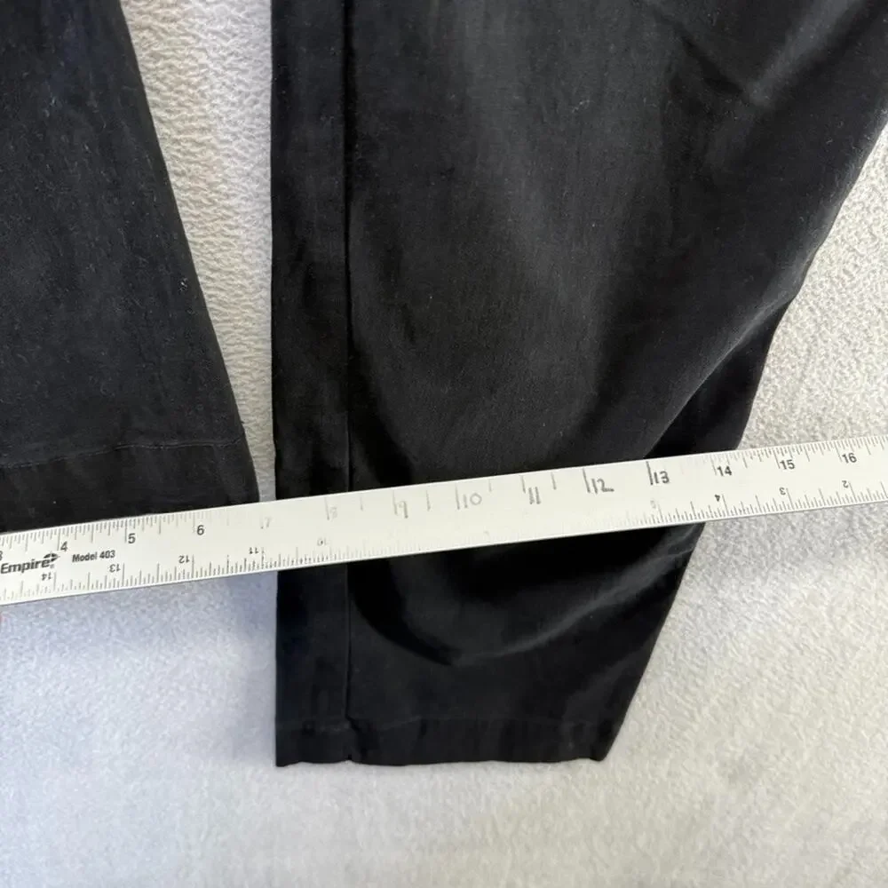 J Crew Pants men's 32x30 Black Chino Khaki Straight Preppy Boat Flat Front NEW